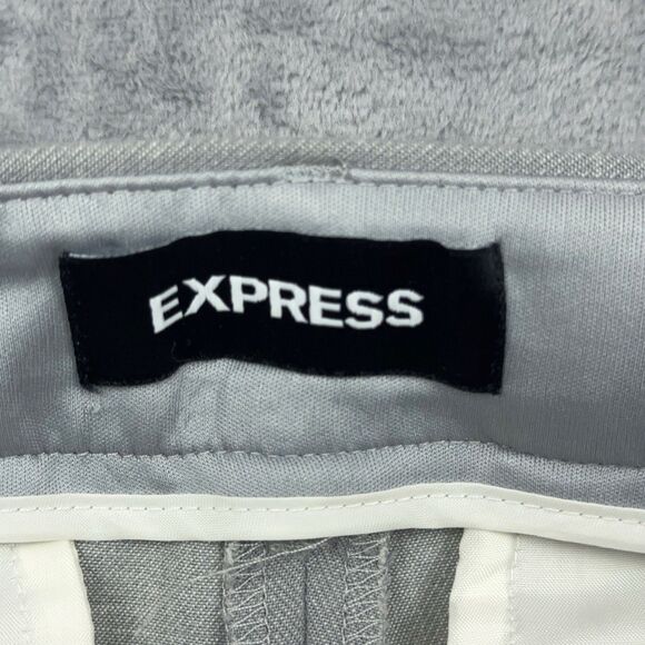 Express Pants Womens Sz 6 Gray Editor Barely Boot Low Rise Stretch Career - Picture 7 of 12